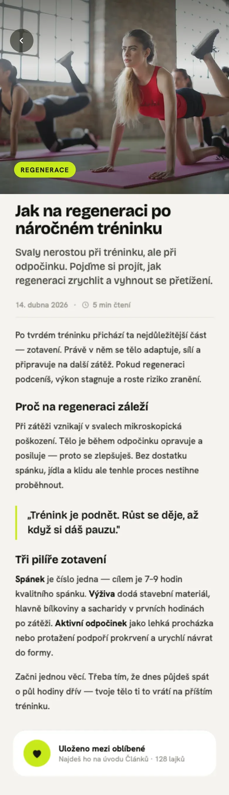 Detail článku v aplikaci FITcoin